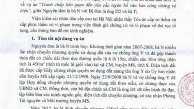 THÔNG BÁO RÚT KINH NGHIỆM: TRANH CHẤP LIÊN QUAN ĐẾN YÊU CẦU TUYÊN BỐ VĂN BẢN CÔNG CHỨNG VÔ HIỆU