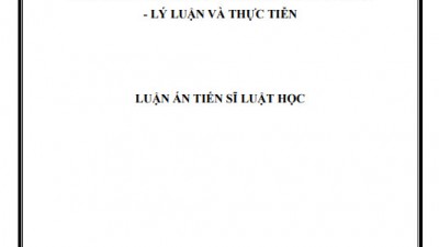 LUẬN ÁN TIẾN SĨ: PHÁP LUẬT VỀ AN NINH VIỆC LÀM TẠI VIỆT NAM - LÝ LUẬN VÀ THỰC TIỄN