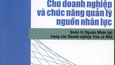 SÁCH “CHỦ DOANH NGHIỆP VÀ CHỨC NĂNG QUẢN LÝ NGUỒN NHÂN LỰC