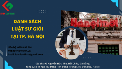 DANH SÁCH LUẬT SƯ GIỎI TẠI THÀNH PHỐ HÀ NỘI