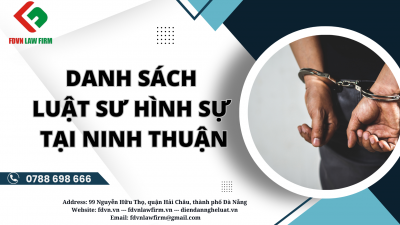DANH SÁCH LUẬT SƯ HÌNH SỰ TẠI NINH THUẬN