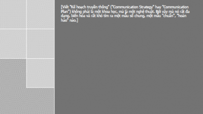 SÁCH XÂY DỰNG KẾ HOẠCH TRUYỀN THÔNG