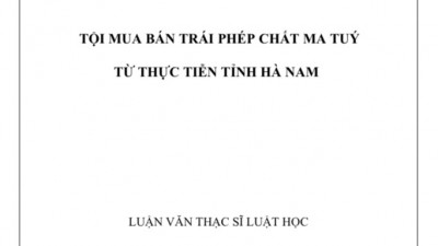 LUẬN VĂN THẠC SĨ: TỘI MUA BÁN TRÁI PHÉP CHẤT MA TUÝ TỪ THỰC TIỄN TỈNH HÀ NAM 