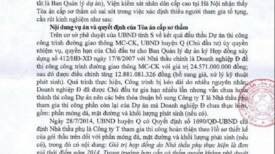 THÔNG BÁO RÚT KINH NGHIỆM: TRANH CHẤP THANH TOÁN HỢP ĐỒNG XÂY DỰNG