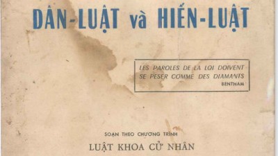 SÁCH DANH TỪ VÀ TÀI LIỆU: DÂN LUẬT VÀ HIẾN LUẬT 