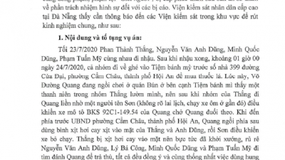 THÔNG BÁO RÚT KINH NGHIỆM SỐ 21/TB-VC2-V1 VỤ ÁN PHẠM THÀNH THẮNG CÙNG ĐỒNG PHẠM, PHẠM TỘI “GIẾT NGƯỜI” BỊ SỬA ÁN SƠ THẨM