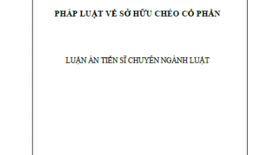 LUẬN ÁN TIẾN SĨ: PHÁP LUẬT VỀ SỞ HỮU CHÉO CỔ PHẦN
