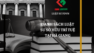 DANH SÁCH LUẬT SƯ SỞ HỮU TRÍ TUỆ TẠI HÀ GIANG