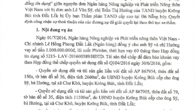 THÔNG BÁO SỐ 74/TB-VKS-DS RÚT KINH NGHIỆM VỀ KIỂM SÁT VIỆC GIẢI QUYẾT VỤ ÁN TRANH CHẤP HỢP ĐỒNG TÍN DỤNG
