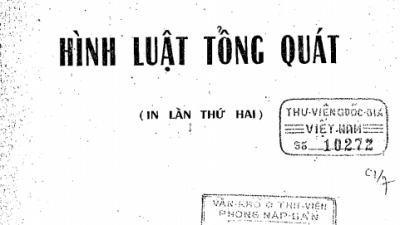 SÁCH HÌNH LUẬT TỔNG QUÁT (TÁC GIẢ: NGUYỄN QUANG QUÝNH)