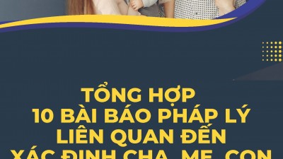 Tổng hợp 10 bài báo pháp lý liên quan đến xác định cha, mẹ, con