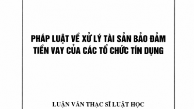 LUẬN VĂN THẠC SĨ LUẬT HỌC: PHÁP LUẬT VỀ XỬ LÝ TÀI SẢN BẢO ĐẢM TIỀN VAY CỦA CÁC TỔ CHỨC TÍN DỤNG (TÁC GIẢ: TRẦN THỊ MINH TÂM)