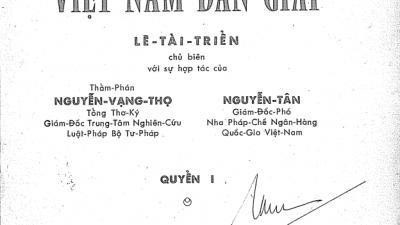 SÁCH LUẬT THƯƠNG MẠI VIỆT NAM DẪN GIẢI - TẬP 1 (TÁC GIẢ: LÊ TÀI TRIỂN)