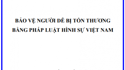 LUẬN ÁN TIẾN SĨ: Bảo vệ người dễ bị tổn thương bằng Pháp luật Hình sự Việt Nam