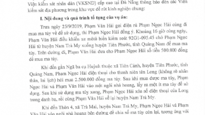 THÔNG BÁO RÚT KINH NGHIỆM VỤ ÁN VỀ TỘI “TÀNG TRỮ TRÁI PHÉP CHẤT MA TÚY”