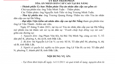 KINH NGHIỆM XÉT XỬ: QUYẾT ĐỊNH TÁI THẨM HỦY BÁN ÁN PHÚC THẨM VỤ ÁN TRANH CHẤP HỢP ĐỒNG VAY TÀI SẢN