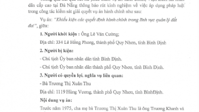 THÔNG BÁO RÚT KINH NGHIỆM KIỂM SÁT VIỆC GIẢI QUYẾT VỤ ÁN HÀNH CHÍNH