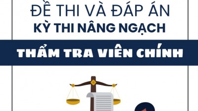 Tuyển tập đề thi và đáp án kỳ thi nâng ngạch Thẩm tra viên chính