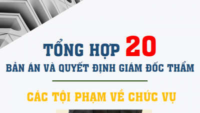 TỔNG HỢP 20 BẢN ÁN VÀ QUYẾT ĐỊNH GIÁM ĐỐC THẨM CÁC TỘI PHẠM VỀ CHỨC VỤ