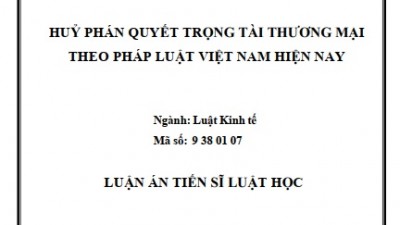 LUẬN ÁN TIẾN SĨ: 