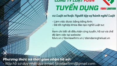 FDVN THÔNG BÁO TUYỂN DỤNG