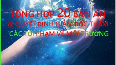 TỔNG HỢP 20 BẢN ÁN VÀ QUYẾT ĐỊNH GIÁM ĐỐC THẨM CÁC TỘI PHẠM VỀ MÔI TRƯỜNG