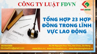 TỔNG HỢP 23 MẪU HỢP ĐỒNG TRONG LĨNH VỰC LAO ĐỘNG