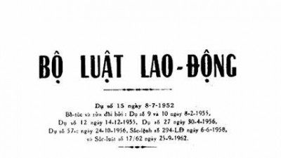 BỘ LUẬT LAO ĐỘNG (ẤN BẢN 1962)