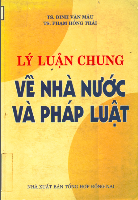 SÁCH LÝ LUẬN CHUNG VỀ NHÀ NƯỚC VÀ PHÁP LUẬT